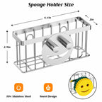 MURLONG Sponge Holder Smiley Face,Sink Caddy for kitchen Sink,Sponge Holder with