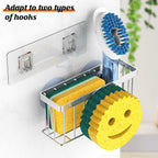 MURLONG Sponge Holder Smiley Face,Sink Caddy for kitchen Sink,Sponge Holder with