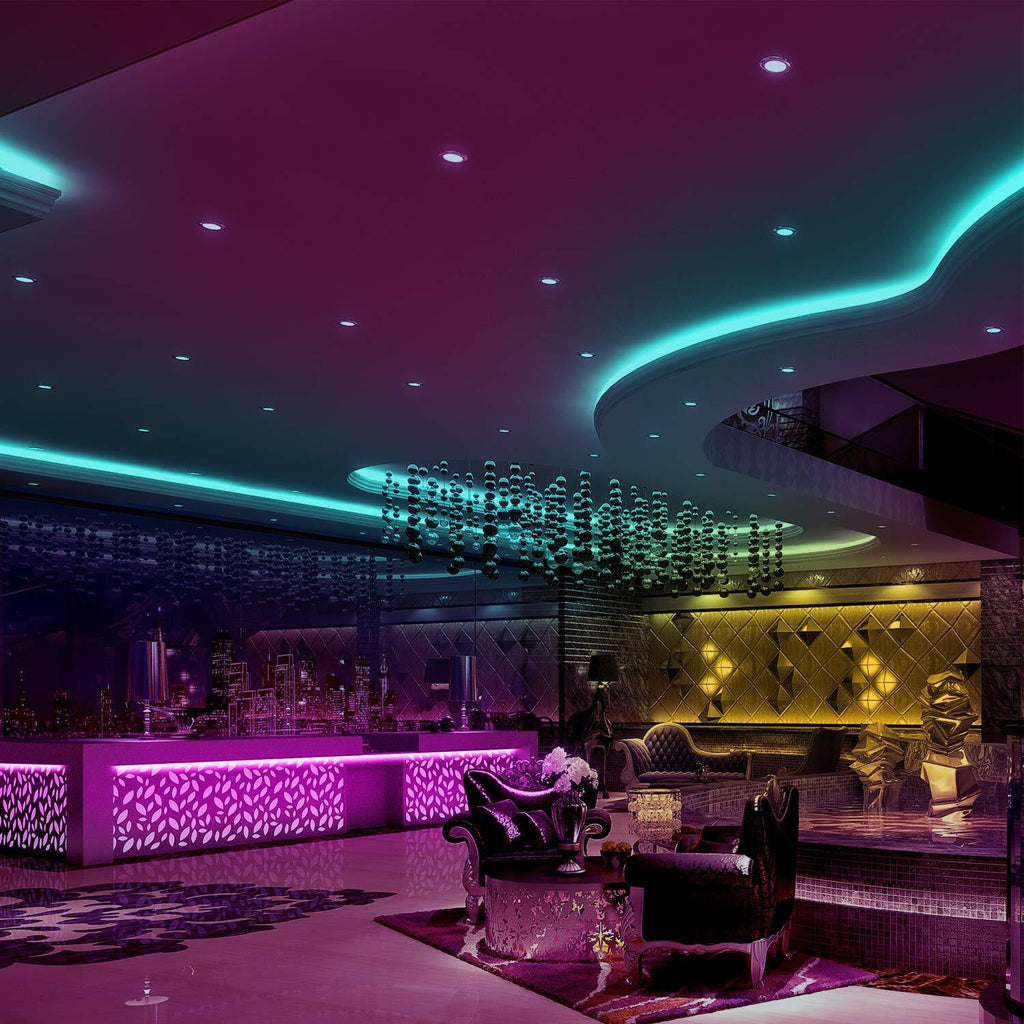 DAYBETTER Led Strip Lights 32.8ft Kit with Remote and Power Supply Color