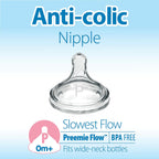 6 Pack Dr. Brown's Natural Flow Preemie Flow Wide-Neck Baby Bottle Silicone