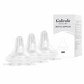 Gulicola Natural Flow Baby Bottle Silicone Nipple Level 1, Slow Flow (S), 1+