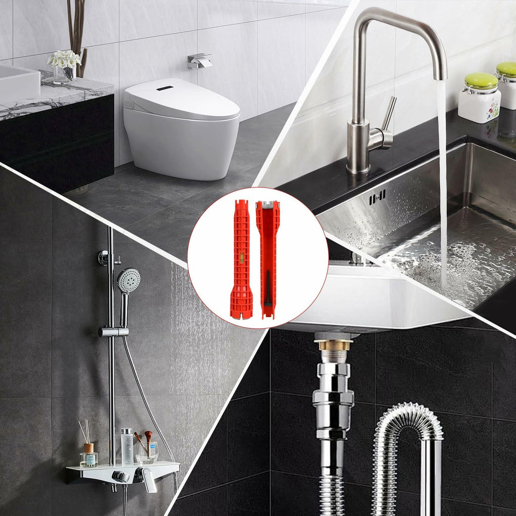 Alocre 8 in-1 Multifunctional Sink & Faucet Installer Wrench - Plumbing Tool for