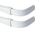 Blu-Pier Tech Heavy Duty Single Rod,Lock Seam Curtain Rod 28 to 48-Inch