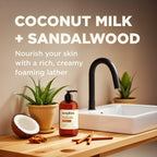 3 Pack Soapbox Liquid Hand Soap, Coconut Milk & Sandalwood, Gentle & Moisturizing Hand Wash for Kitchen and Bathroom, Vegan & Cruelty Free Scented Hand Soap 12 Ounce Pump Bottles