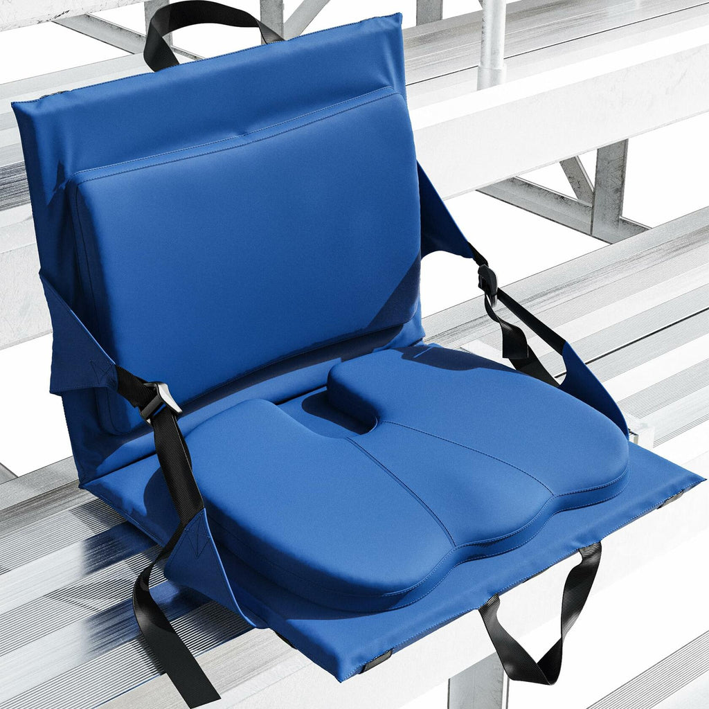 Everlasting Comfort Stadium Seats with Back Support - Adjustable Memory Foam