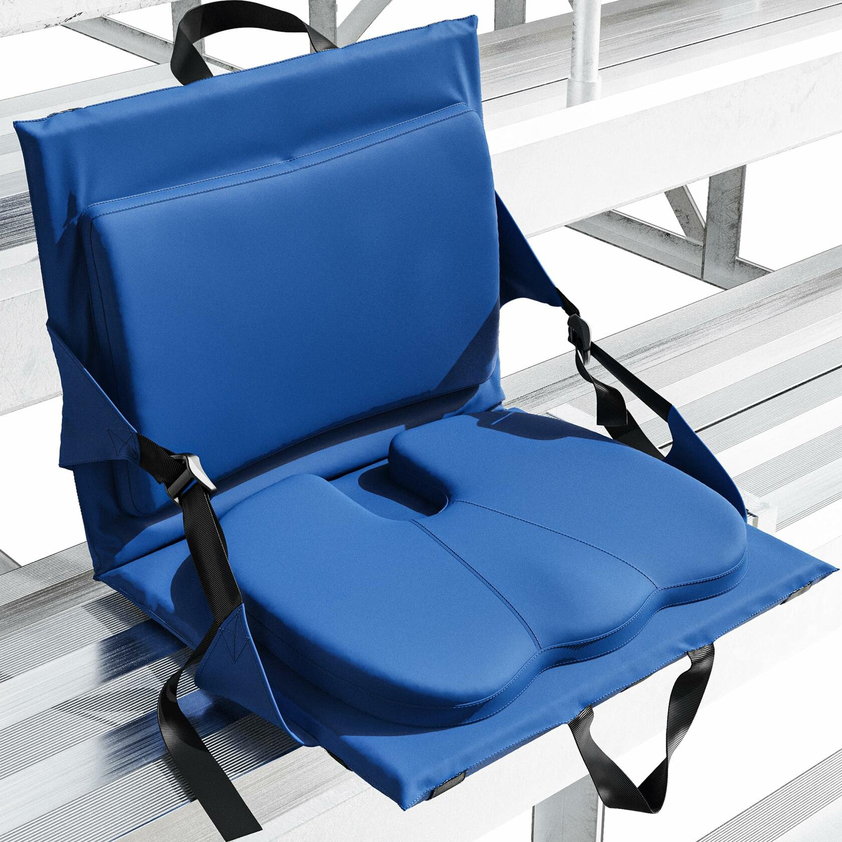 Everlasting Comfort Stadium Seats with Back Support - Adjustable Memory Foam