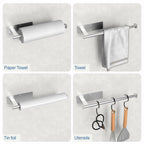 CUXIXA Paper Towel Holder Under Cabinet 2 Pack, Upgraded Adhesive Paper Towel