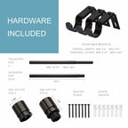 Byondeth Curtain Rods for Windows 16 to 88 Inches Adjustable Length 1 Inch