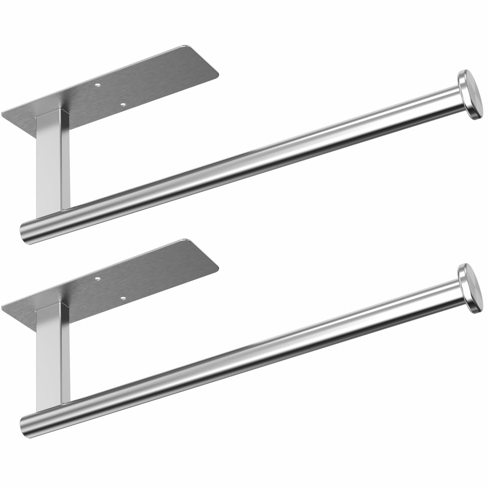 CUXIXA Paper Towel Holder Under Cabinet 2 Pack, Upgraded Adhesive Paper Towel