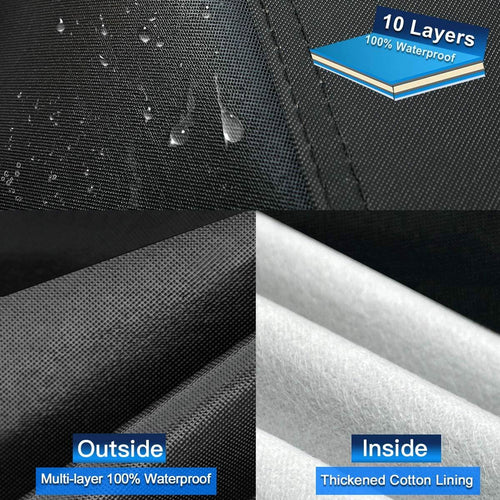Holthly 10 Layers Car Cover Waterproof All Weather for SUV,100% Waterproof Outdoor Car Covers Rain Snow UV Dust Protection. Custom Fit for BMW X3, Audi Q5, Nissan Rogue, Chevy Equinox,etc