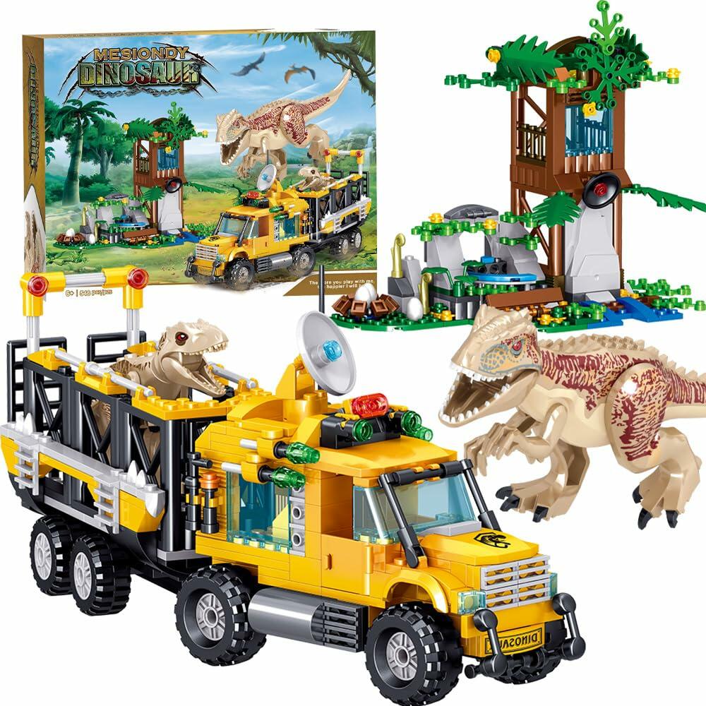Mesiondy Dinosaurs Building Blocks Set, Dinosaur Toys for Age 8-14