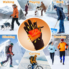 MetroTesco Rechargeable Electric Heated Winter Gloves for Men & Women, Smart