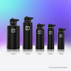 IRON °FLASK Camping & Hiking Hydration Flask with Straw, Wide Mouth Insulated