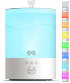 Everlasting Comfort 2.5L Top Fill Humidifier for Bedroom – Quiet, Easy to Fill &