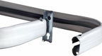 Blu-Pier Tech Heavy Duty Single Rod,Lock Seam Curtain Rod 28 to 48-Inch