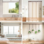 BRIOFOX Shower Curtain Rod Adjustable 18-78 Inch, No Drilling Non Slip Stainless