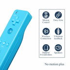 FASIGO Remote Controller with Nunchuck, Compatible with Nintendo Wii/Wii U, 2 Pack (Pink & Blue)