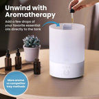Everlasting Comfort 2.5L Top Fill Humidifier for Bedroom – Quiet, Easy to Fill &