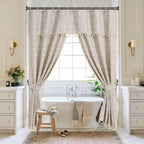 BRIOFOX Shower Curtain Rod Adjustable 18-78 Inch, No Drilling Non Slip Stainless