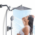 Jafeton High Pressure Rainfall Shower Head with Handheld Spray Combo – 5 Spray