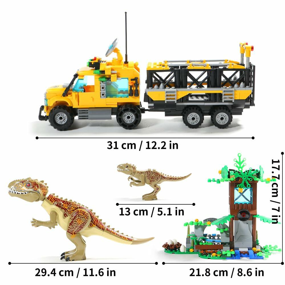 Mesiondy Dinosaurs Building Blocks Set, Dinosaur Toys for Age 8-14