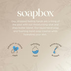 3 Pack Soapbox Liquid Hand Soap, Coconut Milk & Sandalwood, Gentle & Moisturizing Hand Wash for Kitchen and Bathroom, Vegan & Cruelty Free Scented Hand Soap 12 Ounce Pump Bottles