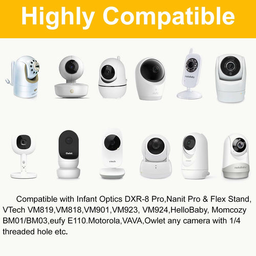 iTODOS Baby Monitor Floor Stand Holder Mount Compatible with Infant Optics DXR-8