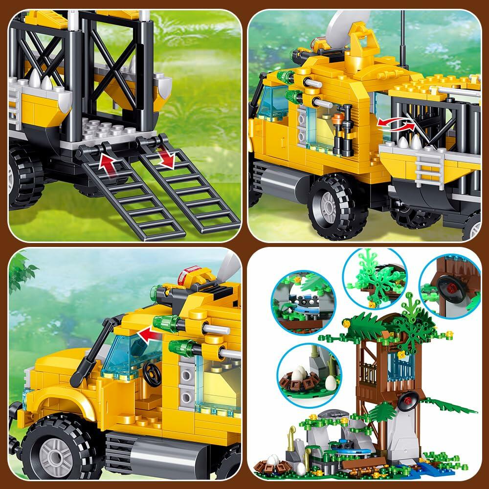 Mesiondy Dinosaurs Building Blocks Set, Dinosaur Toys for Age 8-14
