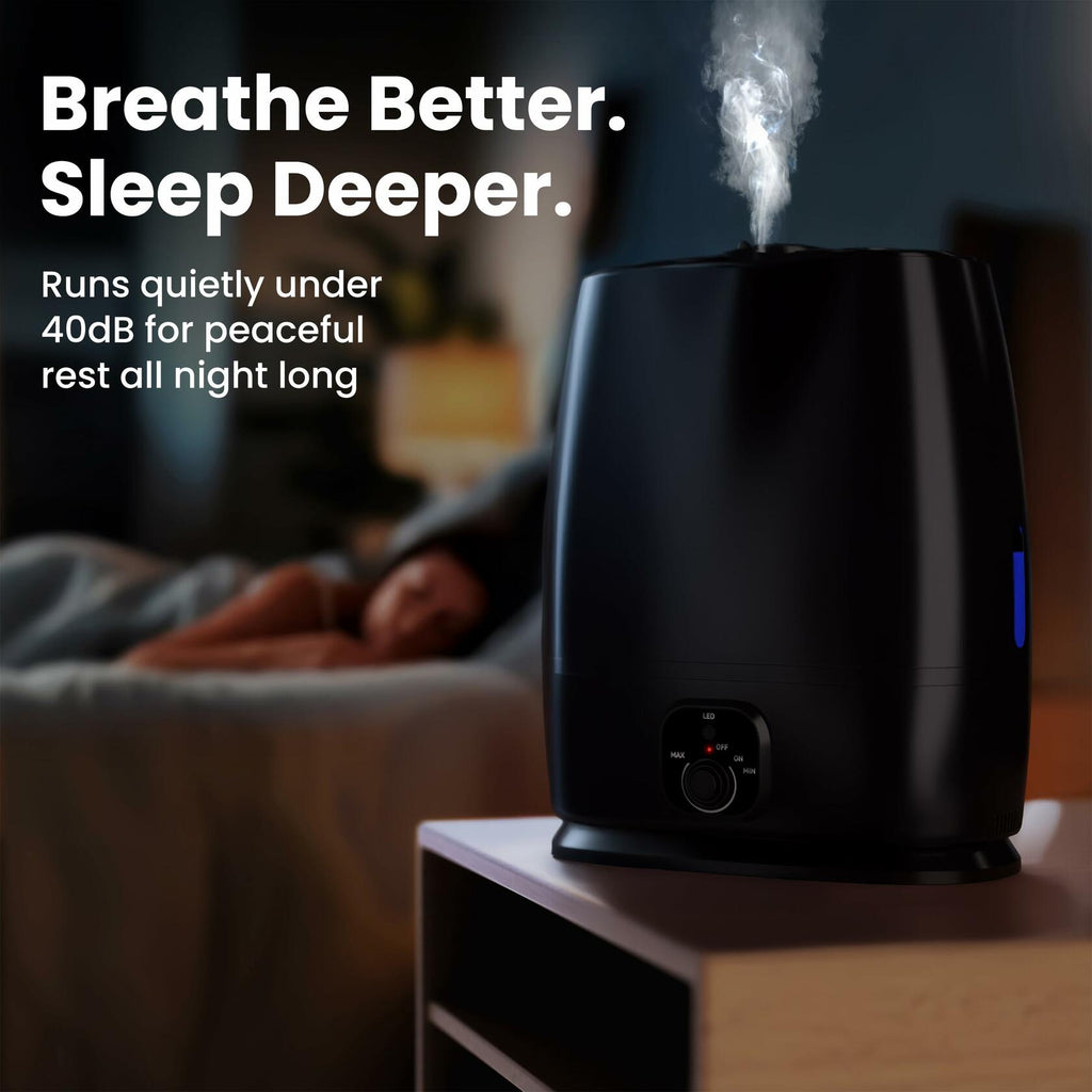 Everlasting Comfort 6L Humidifiers for Bedroom, Quiet 50HR Runtime No-Filter