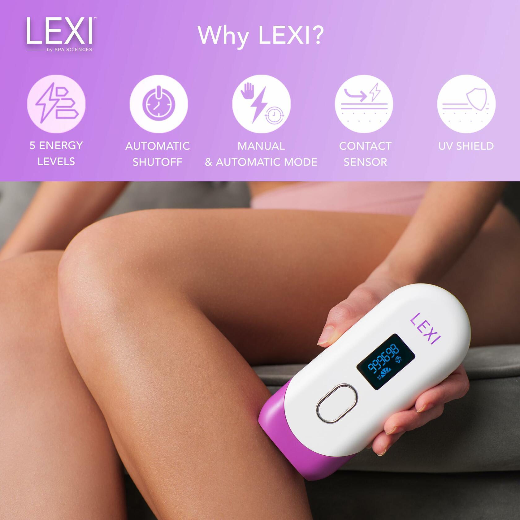 Spa Sciences - LEXI - Painless Permanent IPL Hair Removal System - FDA Cleared