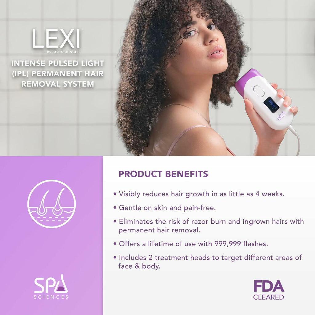 Spa Sciences - LEXI - Painless Permanent IPL Hair Removal System - FDA Cleared