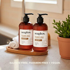 3 Pack Soapbox Liquid Hand Soap, Coconut Milk & Sandalwood, Gentle & Moisturizing Hand Wash for Kitchen and Bathroom, Vegan & Cruelty Free Scented Hand Soap 12 Ounce Pump Bottles