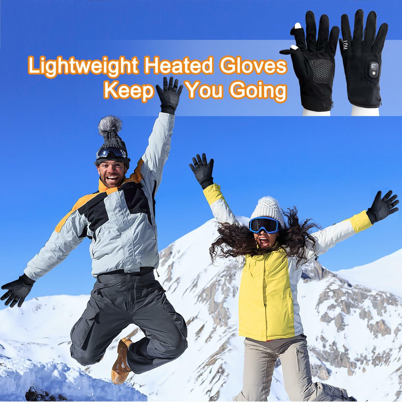 MetroTesco Rechargeable Electric Heated Winter Gloves for Men & Women, Smart