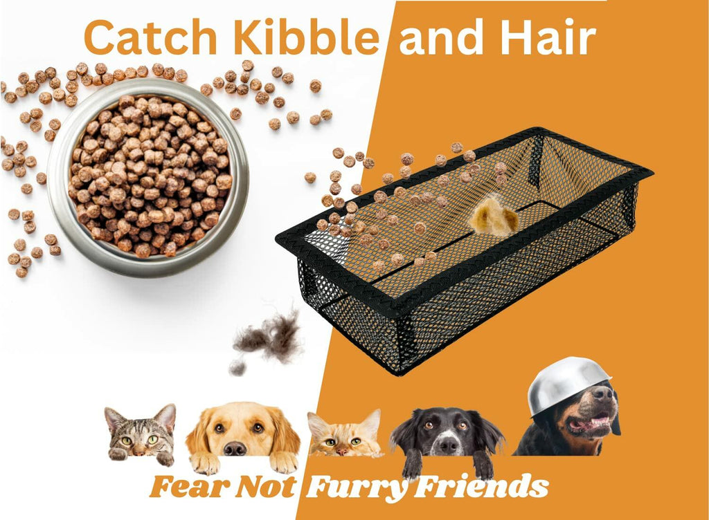 SEAL360 Floor Vent Screen Net, Air Vent Filter Mesh Catches Toys Snacks Pet Hair and Pet Food, Keeps Bugs Out, Patented, 4”x10” (3-Pack)