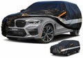 Holthly 10 Layers Car Cover Waterproof All Weather for SUV,100% Waterproof Outdoor Car Covers Rain Snow UV Dust Protection. Custom Fit for BMW X3, Audi Q5, Nissan Rogue, Chevy Equinox,etc