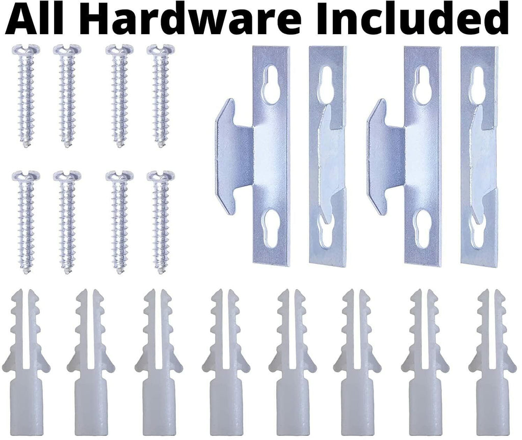 Blu-Pier Tech Heavy Duty Single Rod,Lock Seam Curtain Rod 28 to 48-Inch