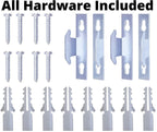 Blu-Pier Tech Heavy Duty Single Rod,Lock Seam Curtain Rod 28 to 48-Inch