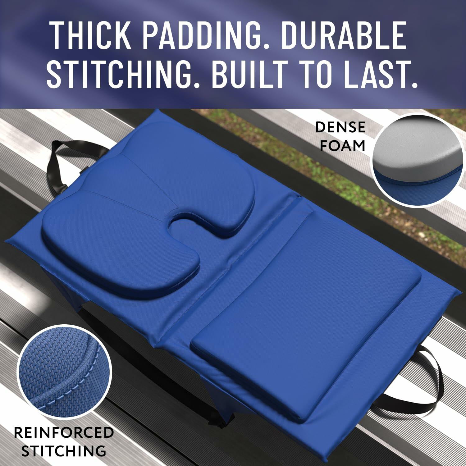 Everlasting Comfort Stadium Seats with Back Support - Adjustable Memory Foam