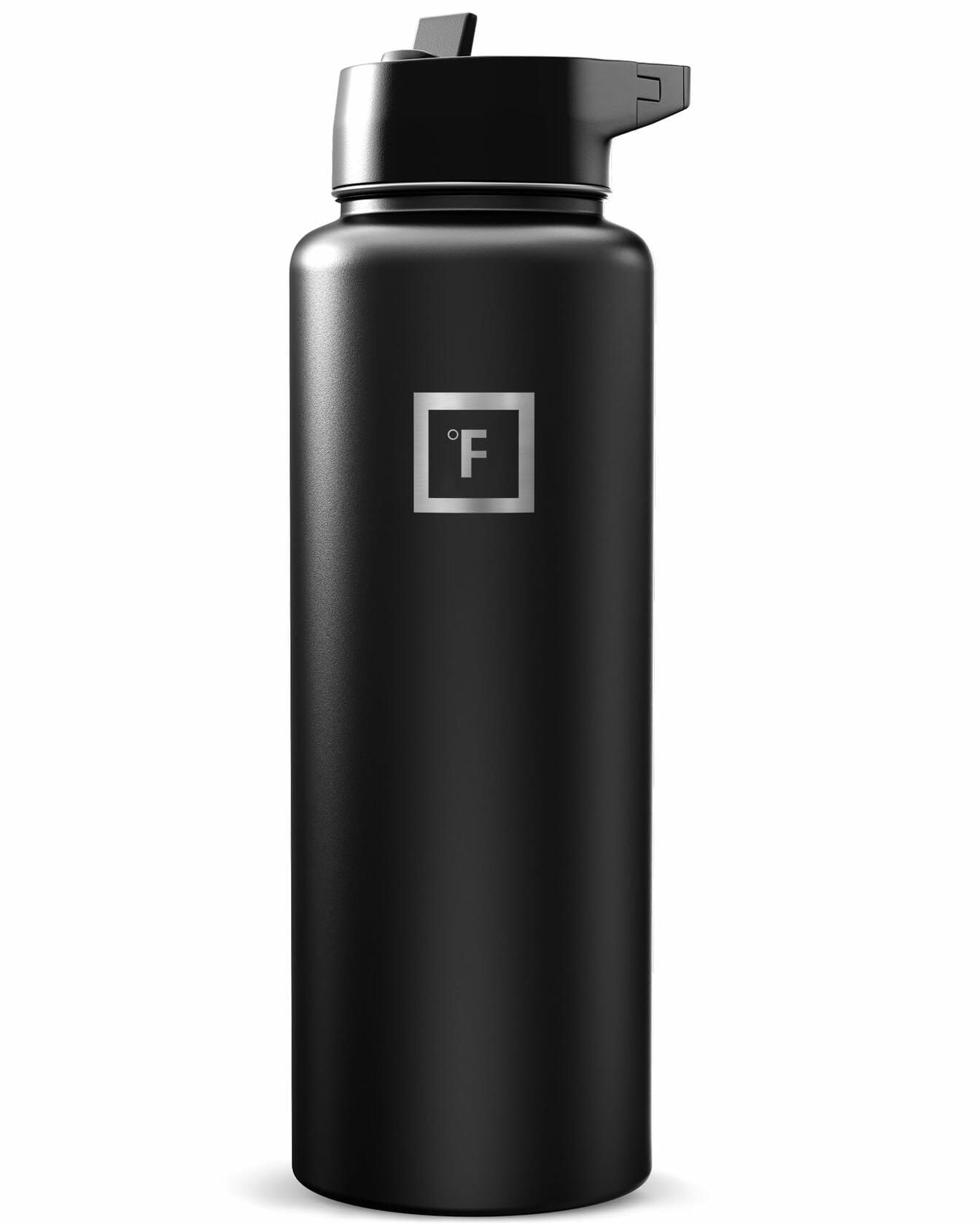 IRON °FLASK Camping & Hiking Hydration Flask with Straw, Wide Mouth Insulated