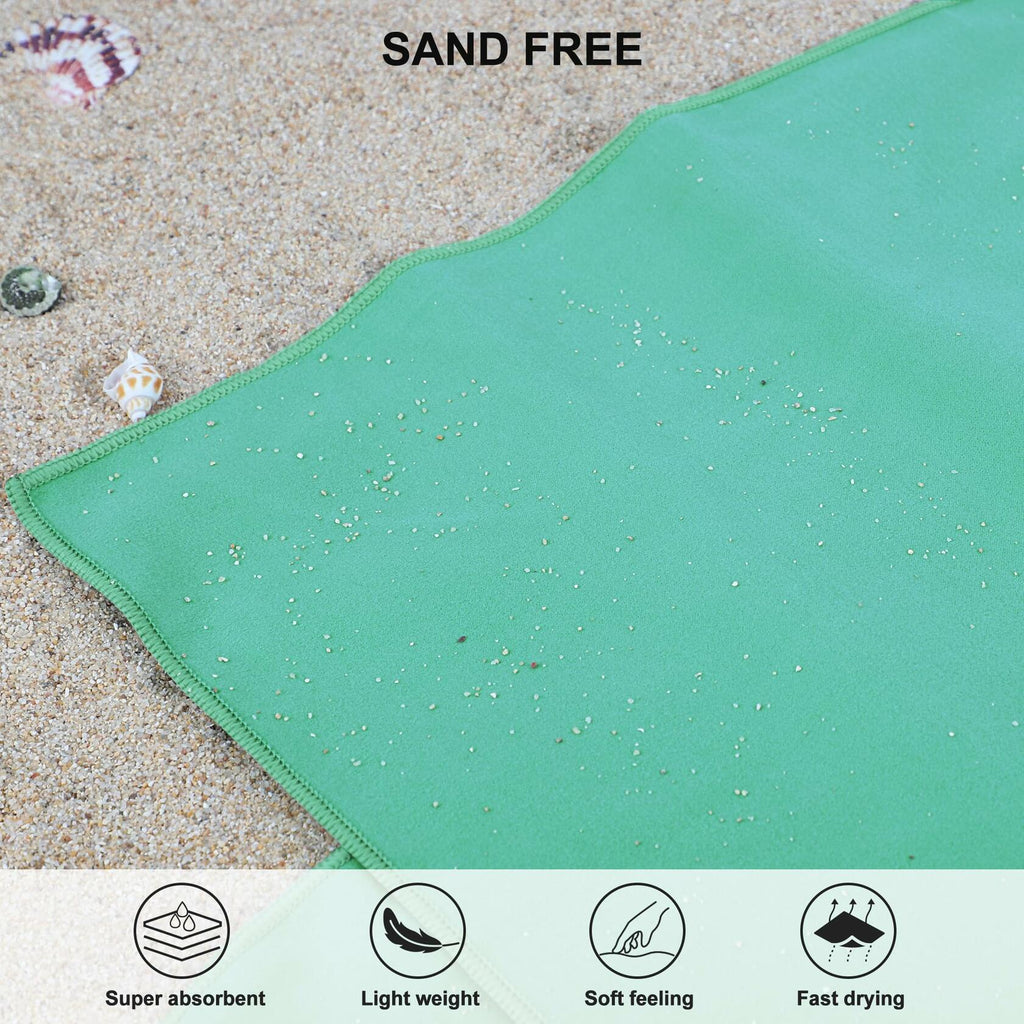 Rainleaf Microfiber Towel Perfect Travel & Gym & Camping Towel. Quick Dry -