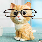 FLYING BALLOON Cute Cat Animals Shaped Resin Spectacles Holder Shelf Home