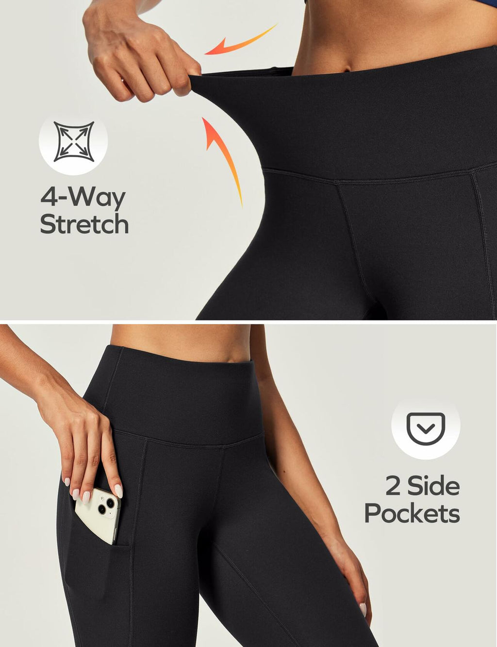 Ewedoos Fleece Lined Leggings Women Thermal Leggings for Women with Pockets High