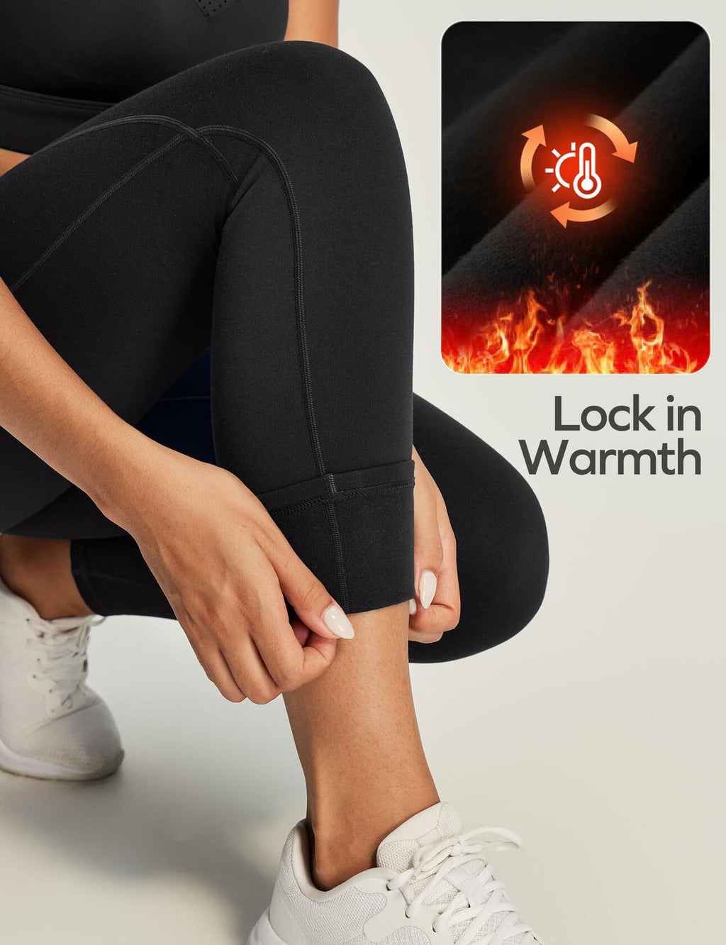 Ewedoos Fleece Lined Leggings Women Thermal Leggings for Women with Pockets High