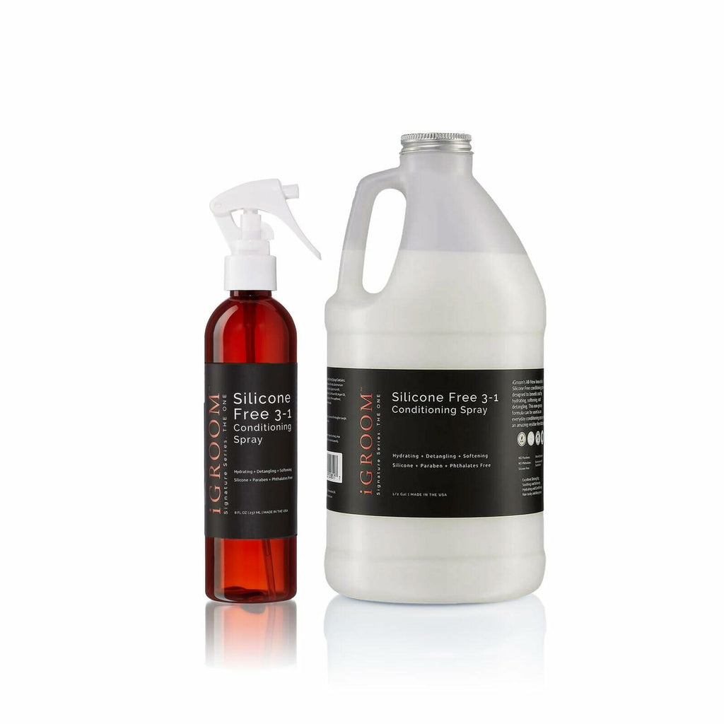 iGroom Silicone Free 3-1 Dog Conditioning/Detangling Spray, Luxury Pet Beauty