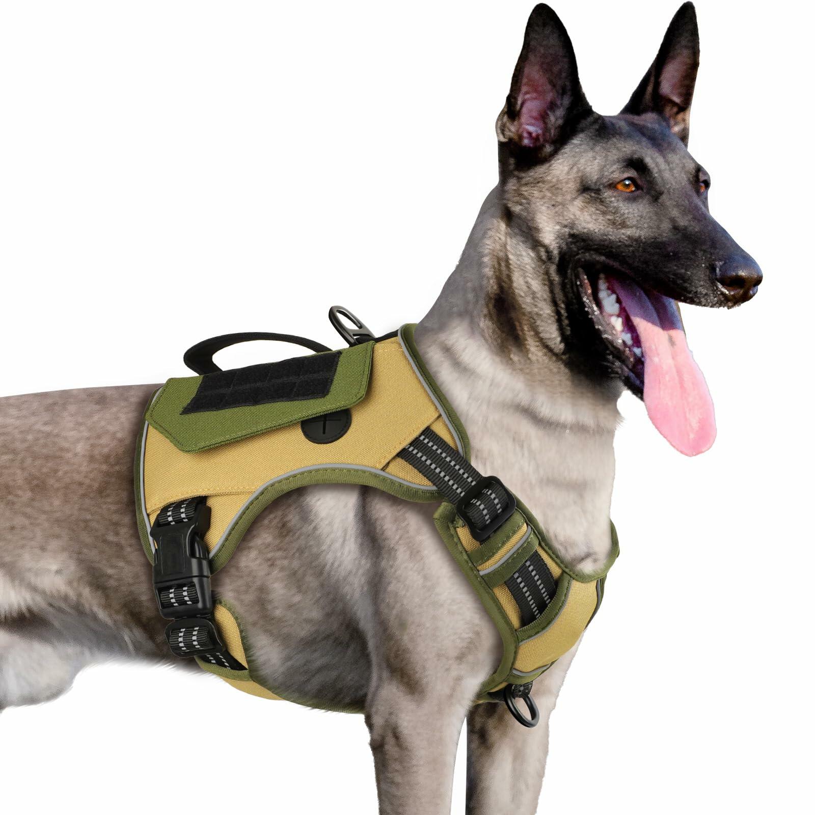 WINGOIN Tactical Dog Harness for Small Dogs, No Pull Harness with Handle 2