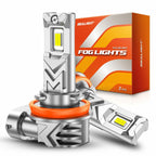 2 Pack SEALIGHT H8/H16/H11 LED Fog Light Bulb, 17,000 Lumens 6500K White Light,