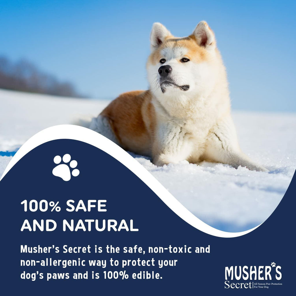 Musher's Secret Dog Paw Wax 60g – Moisturizing Dog Paw Balm – Helps Protect &