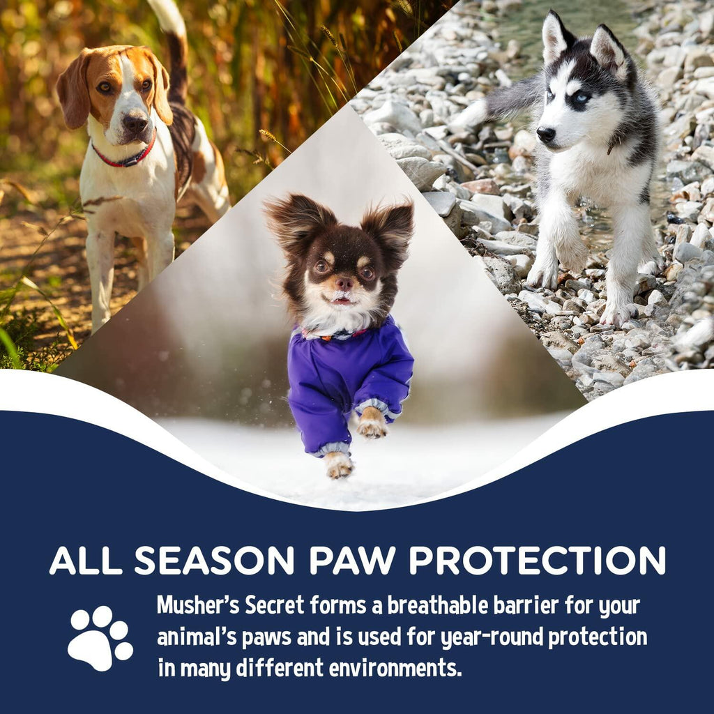 Musher's Secret Dog Paw Wax 60g – Moisturizing Dog Paw Balm – Helps Protect &