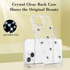 EYZUTAK Case for iPhone 13/iPhone 14, Bling Glitter 3D Stars Phone Case Cute