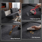OHSIO Couch Cushion Covers for Sectional Sofa, Stretch Soft Sofa Slipcovers